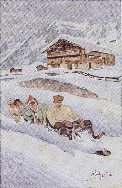 Le toboggan à quatre - Carlo Pellegrini