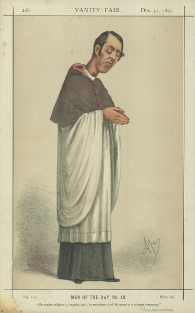 Le révérend A H Mackonochie - Carlo Pellegrini