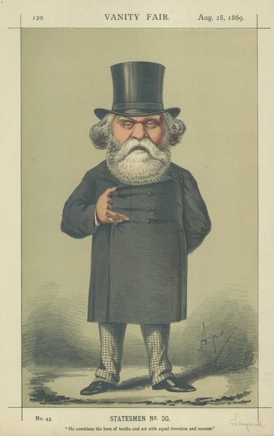 Le très honorable A H Layard - Carlo Pellegrini