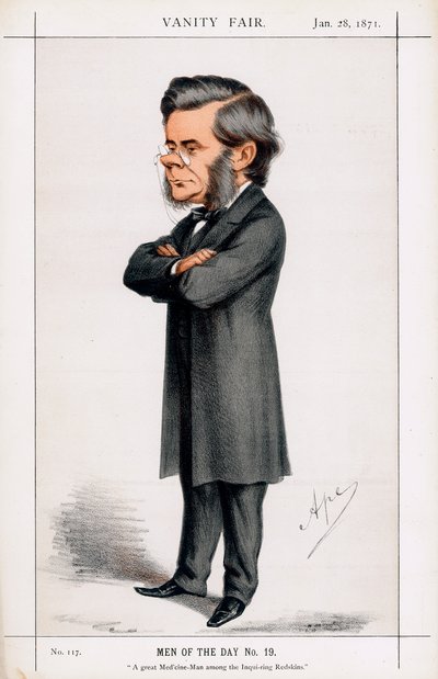 Thomas Henry Huxley, biologiste britannique, 1871 - Carlo Pellegrini