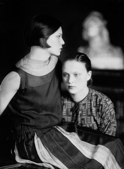 Portrait de Wanda et Marion Wulz, Trieste, vers 1920 - Carlo Wulz