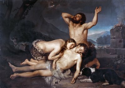 Adam et Ève pleurent la mort d