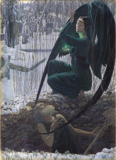 La Mort du Fossoyeur, 1895-1900 - Carlos Schwabe