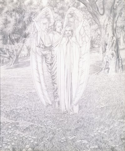 Deux anges, 1904 - Carlos Schwabe