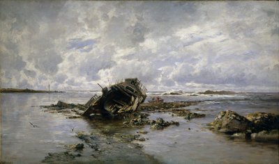 Un navire naufragé - Carlos de Haes
