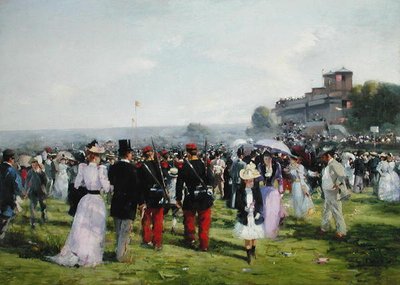La fin des courses à Auteuil, c.1893 - Carlton Alfred Smith