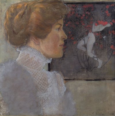 Portrait de dame - Carola Nahowska
