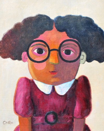 Une jeune fille fantaisiste à lunettes - Caroline Roberts