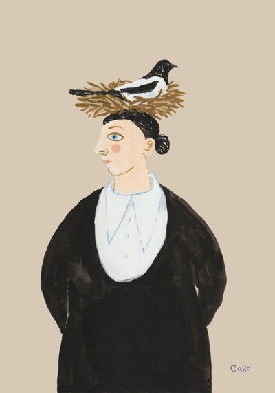 Une femme fantaisiste et une pie - Caroline Roberts