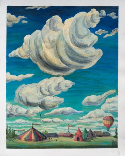 Gros nuages au-dessus des chapiteaux de cirque, 1992 - Carolyn Hubbard Ford