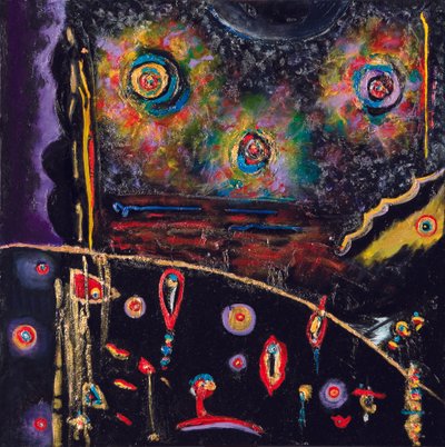 Night Seed Transmission, 2007 (acrylique et huile sur toile) - Carolyn Mary Kleefeld