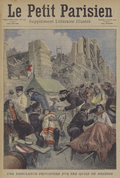 Le tremblement de terre de Messine en 1908, Italie - Carrey