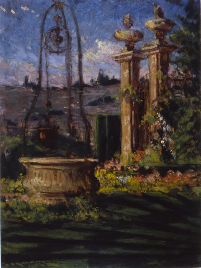 Dans les jardins de la Villa Palmieri - Carroll Beckwith