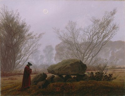 Promenade au crépuscule - Caspar David Friedrich