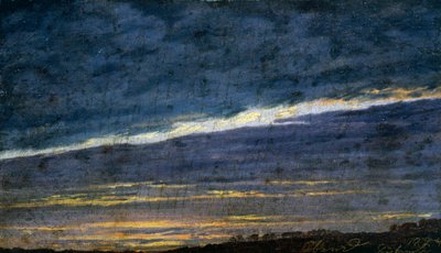 Ciel du soir nuageux - Caspar David Friedrich