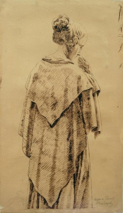 Femme en châle - Caspar David Friedrich