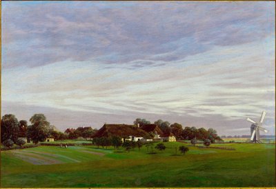 Le plat pays Environs de Greifswald, Allemagne - Caspar David Friedrich