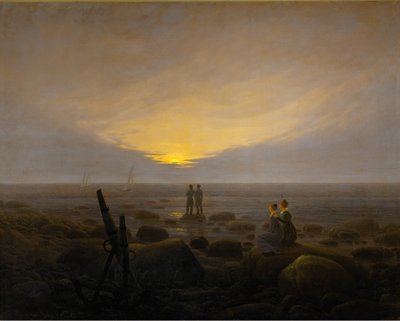 Lever de lune sur la mer - Caspar David Friedrich