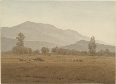 Nouvelle lune au-dessus des montagnes des Géants - Caspar David Friedrich