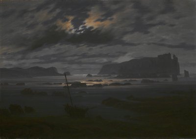 Mer du Nord au clair de lune, vers 1823 - Caspar David Friedrich