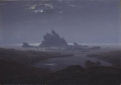 Récif rocheux sur le rivage, vers 1824 - Caspar David Friedrich