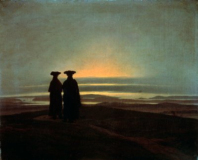 Coucher de soleil, entre 1830 et 1835 - Caspar David Friedrich