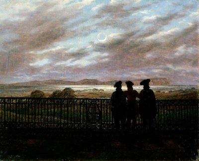 Les Poètes V.A. Joukovski, S.I. Tourgueniev et A.I. Tourgueniev, fin des années 1820 - Caspar David Friedrich