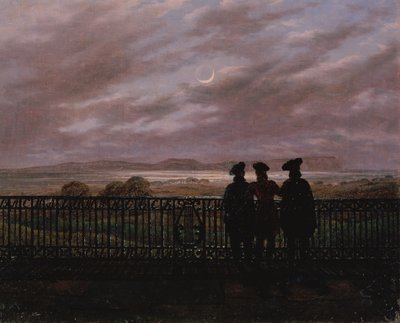 Les poètes Vasily Andreyevich Zhukovsky, Sergeyevich Ivan Turgenev et Aleksandr Ivanovich Turgenev, fin des années 1820 - Caspar David Friedrich