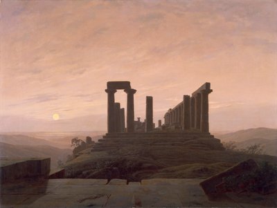 Le Temple de Junon à Agrigente - Caspar David Friedrich