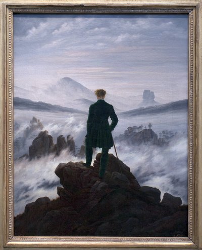 Le Voyageur au-dessus de la Mer de Brouillard - Caspar David Friedrich