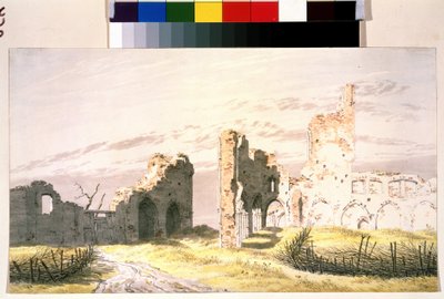Vue des ruines d