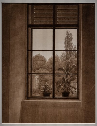 Fenêtre avec vue sur un parc - Caspar David Friedrich