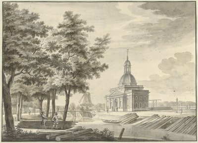 Vue de la nouvelle porte de Muider, 1771 - Caspar Jacobsz. Philips
