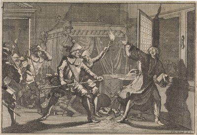 Albrecht von Wallenstein, duc de Friedland, assassiné par ses propres soldats, 1634 - Caspar Luyken (attributed to)