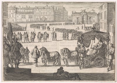Couronnement de Christina, reine de Suède à Stockholm, 1650 - Caspar Luyken (attributed to)