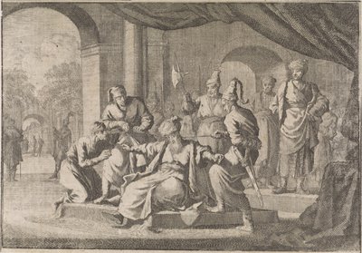 Mustafa, le neveu du sultan Murat IV, est étranglé sur son ordre, 1639 - Caspar Luyken (attributed to)