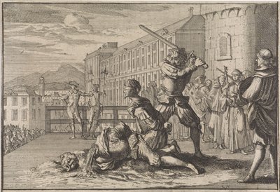 Décapitation du marquis de Cinq-Mars et de François De Thou, 1642 - Caspar Luyken (attributed to)