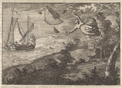 Vent violent sur la côte de Malmö, 1679 - Caspar Luyken
