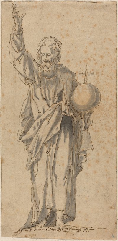 Le Christ en Salvator Mundi - Caspar Meneller