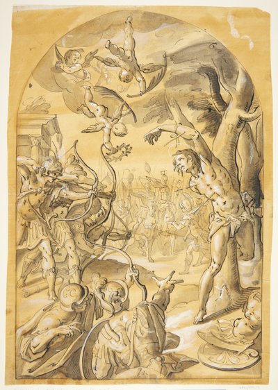 Le martyre de Saint Sébastien - Caspar Menneler