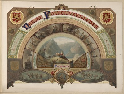 Illustration du livre Norske Folkelivsbilleder par Tidemand, Adolph et publié par Chr. Tønsberg - Caspar Scheuren