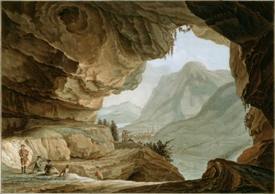Drachenhöhle dans le canton de Nidwald - Caspar Wolf