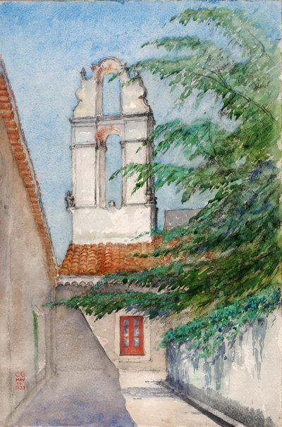 Tour de Cloche, Hôtel San Dominico Ancien Monastère, Taormina, Sicile, 1933 - Cass Gilbert