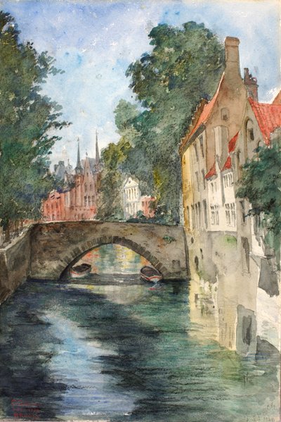 Sur le Canal, Bruges - Cass Gilbert