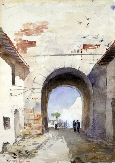 Porta San Paolo, Rome, 1880 - Cass Gilbert