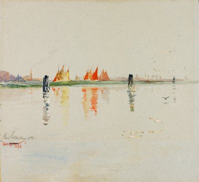 La lagune, Venise, 1898 - Cass Gilbert