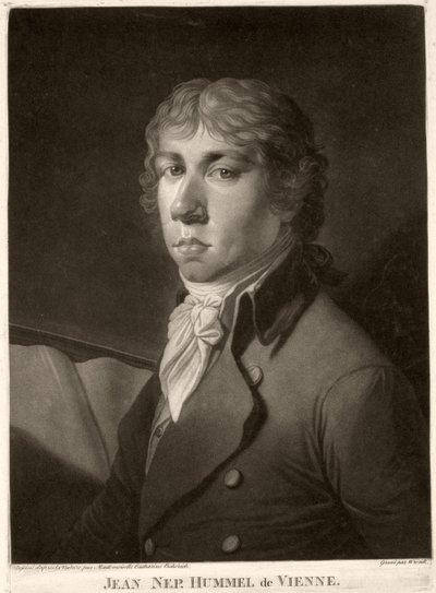 Johann Nepomuk Hummel (1778-1837) gravé par Wrenck - Catharina Escherich
