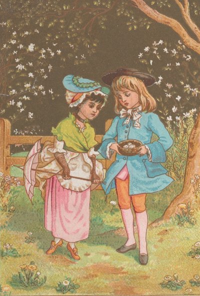 Valentine, vers 1880 - Catherine Greenaway