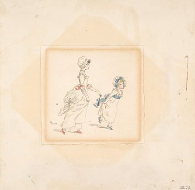 Femme et enfant, 1883 - Catherine Greenaway