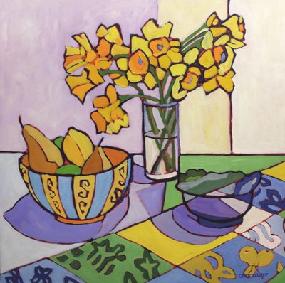 Patchwork de jonquilles, 2023 - Catherine J Martzloff